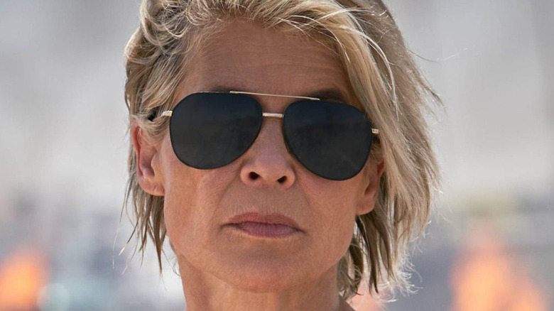 Linda Hamilton ready for a fight