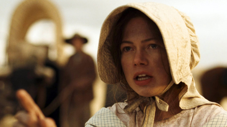 Emily turning against Stephen Meek in Meek's Cutoff (2010)
