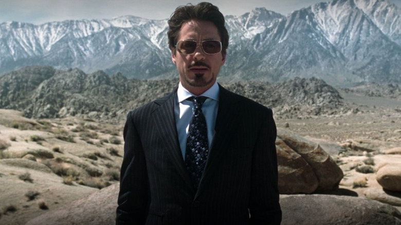 Tony Stark talking in Iron Man