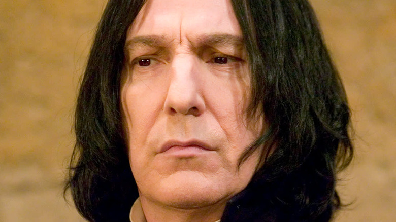 Professor Snape scowling