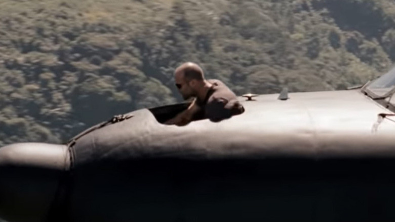 Lee Christmas popping out plane nose