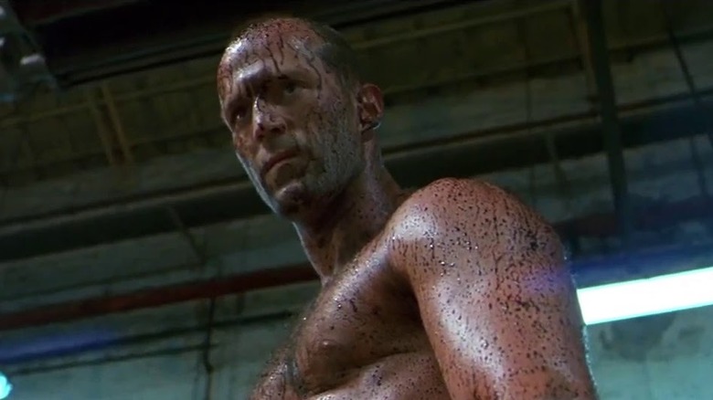 Frank Martin covered in blood