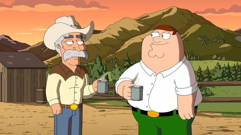 Peter talks to Wild West Family Guy