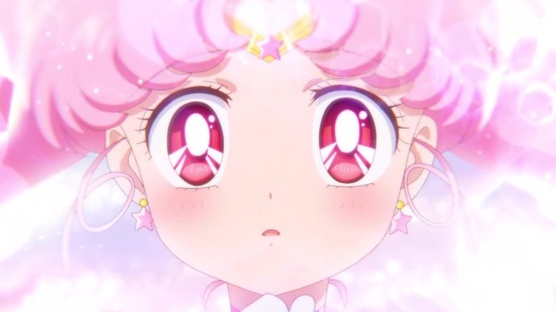 Sailor Chibi Moon blushing