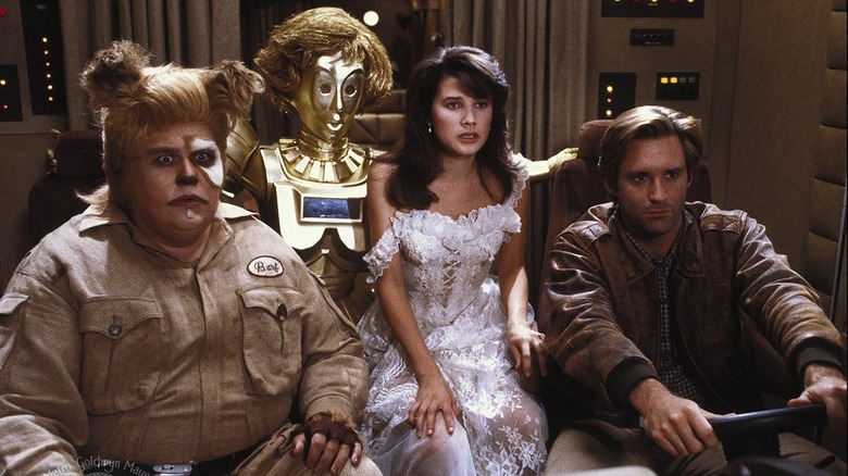 Lone Starr, Barf, Princess Vespa, and Dot Matrix in Spaceballs
