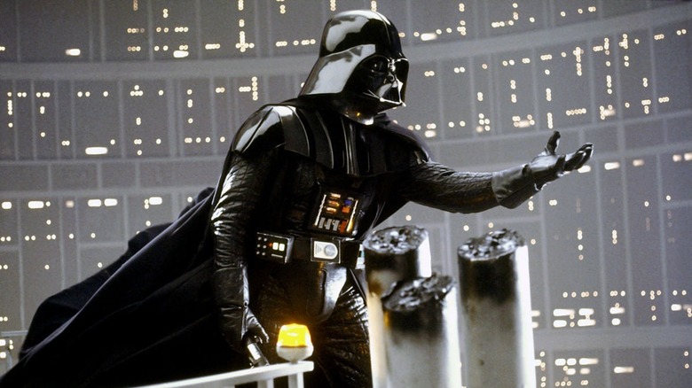 Darth Vader holding out his hand in The Empire Strikes Back