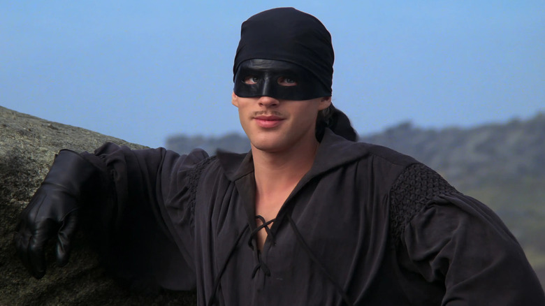 Westley smirking disguised as the Dread Pirate Roberts in 