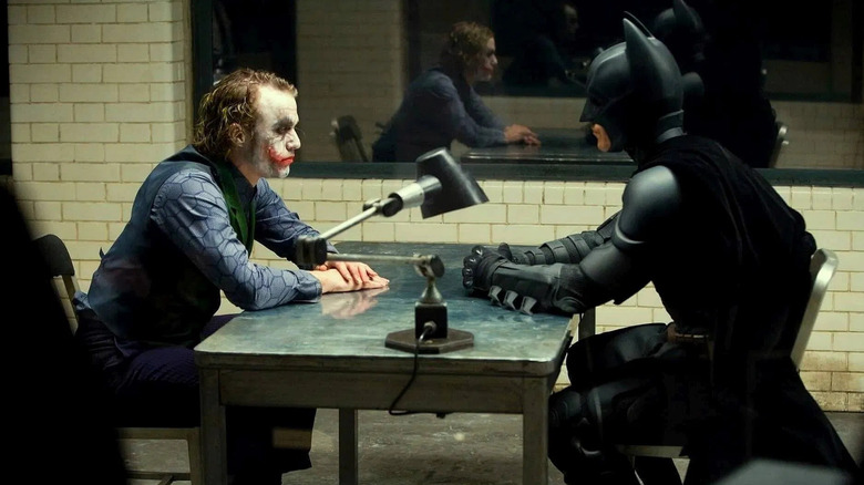 Batman interrogating the Joker