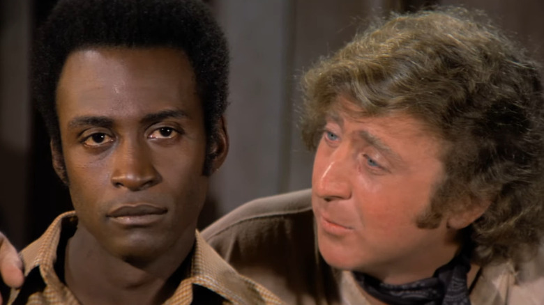 Jim talking to Sheriff Bart in Blazing Saddles