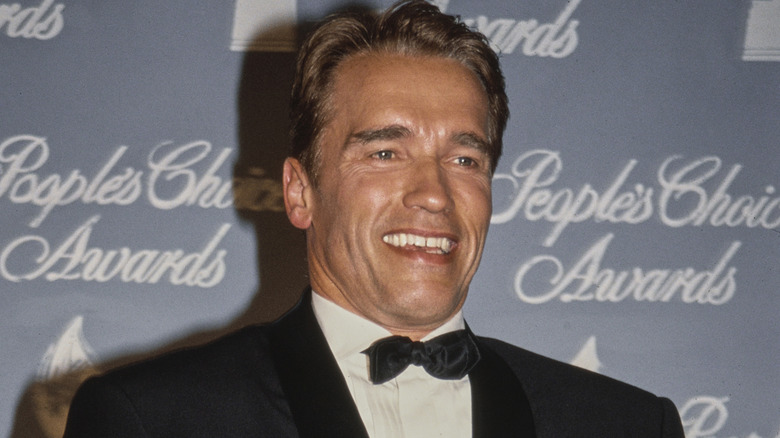 Arnold Schwarzenegger smiling at the People's Choice Awards