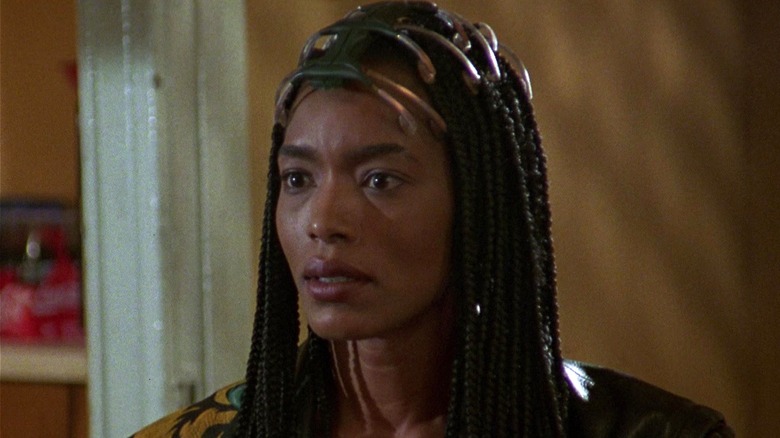 Mace wearing a SQUID headset in 