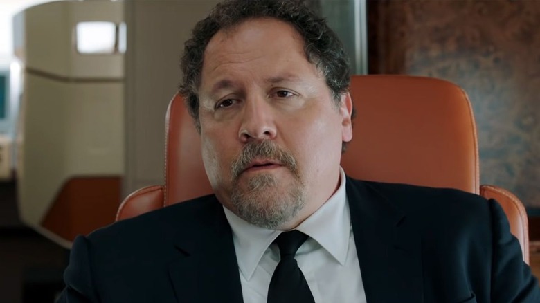Happy Hogan on plane