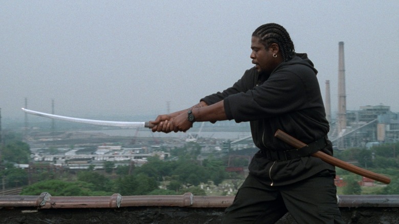 Ghost Dog training with his katana in "Ghost Dog: The Way Of The Samurai"