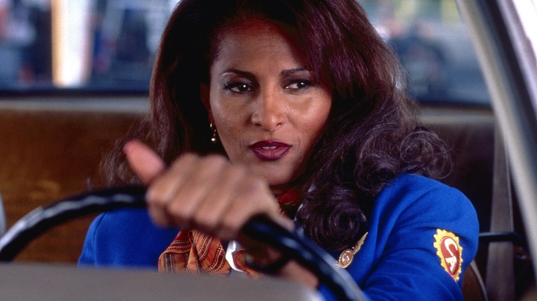 Jackie Brown behind the wheel in "Jackie Brown"