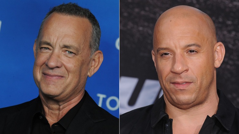 Tom Hanks Vin Diesel collage