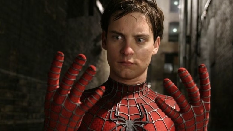 Peter Parker struggles with his powers in "Spider-Man 2" (2004)