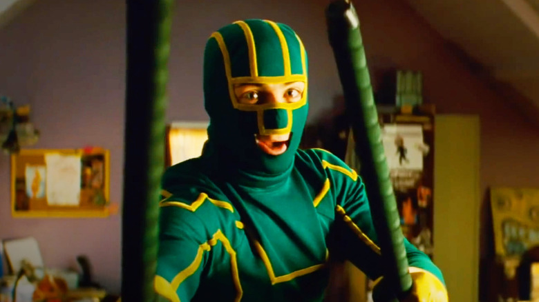 Kick-Ass raises his batons in Kick-Ass
