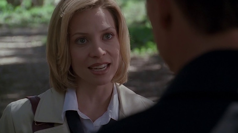 Leyla talks to Doggett in The X-Files