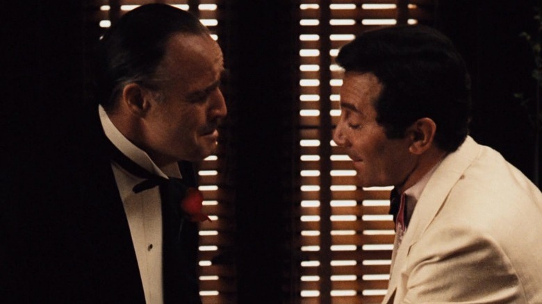 Vito Corleone mocking Johnny Fontaine