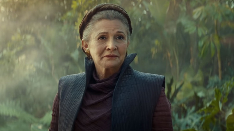 Leia smiling