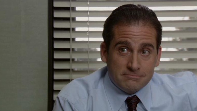 Steve Carell smirks in The Office