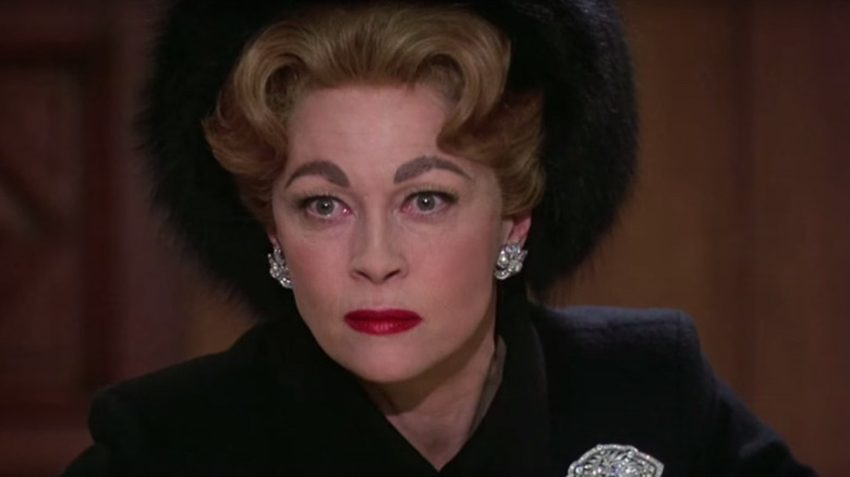 Joan Crawford staring