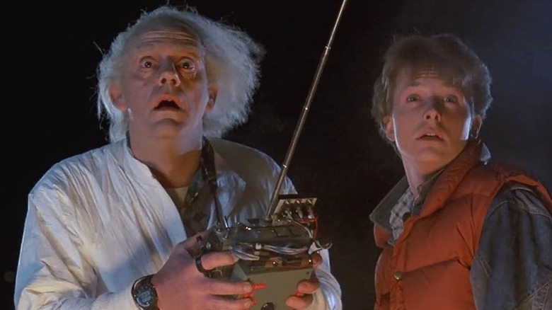 Christopher Lloyd and Michael J.Fox in "Back to the Future"