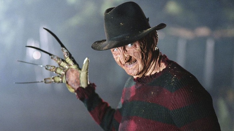 Freddy Krueger preparing for a fight
