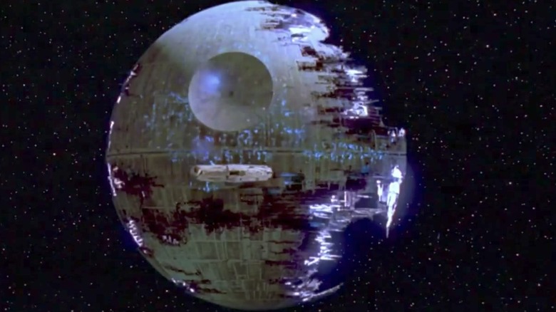 The Death Star explodes