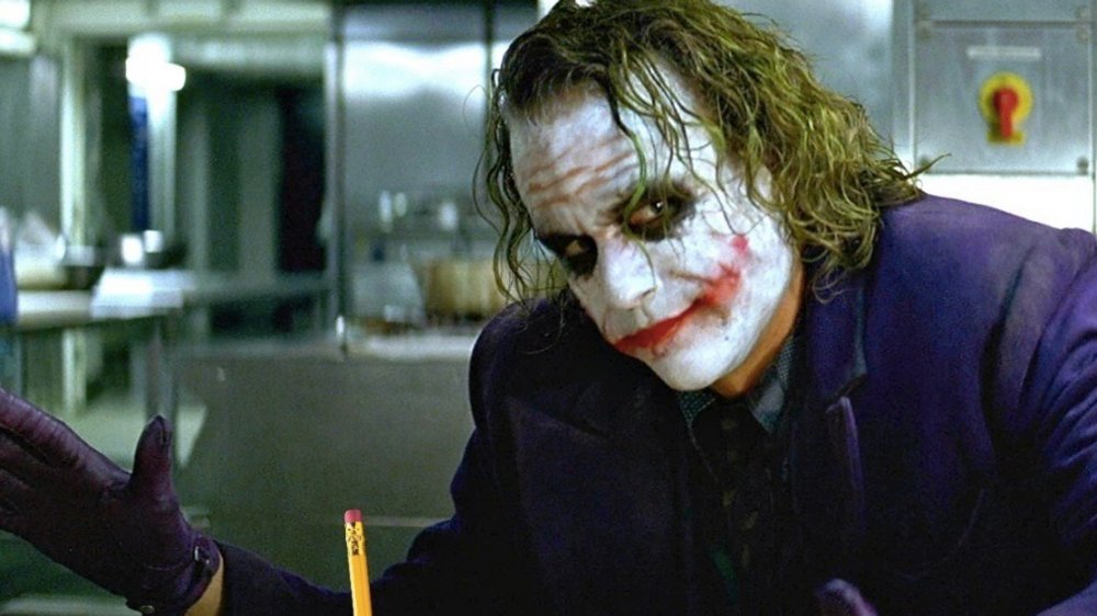 Heath Ledger as the Joker in The Dark Knight