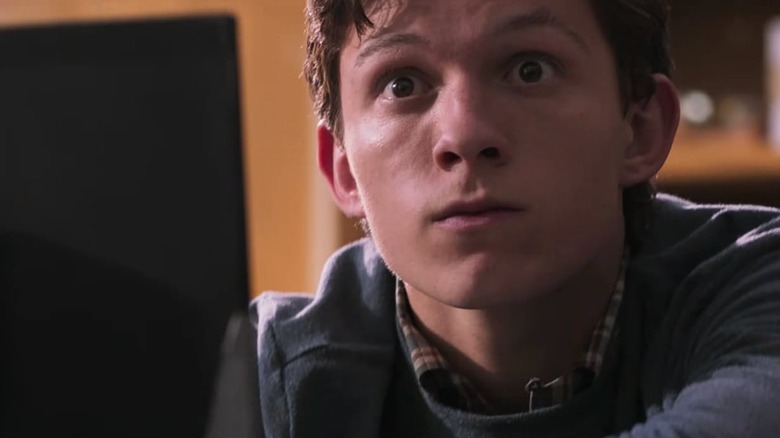 Tom Holland as Peter Parker in Spider-Man: Homecoming