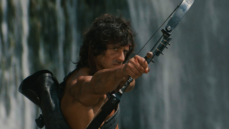 Rambo with bow and arrow