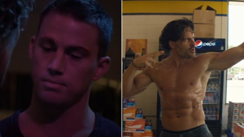 Left: Mike looking sad; Right: Richie dancing