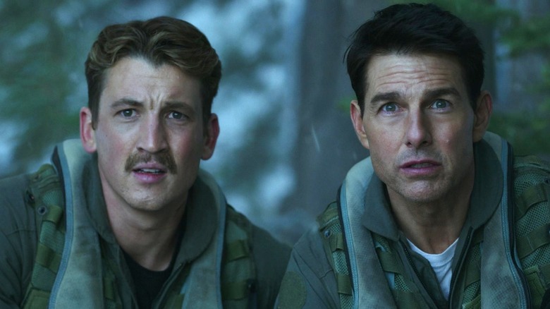 Tom Cruise and Miles Teller worried
