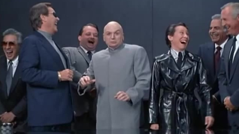 Dr. Evil laughs with his henchmen