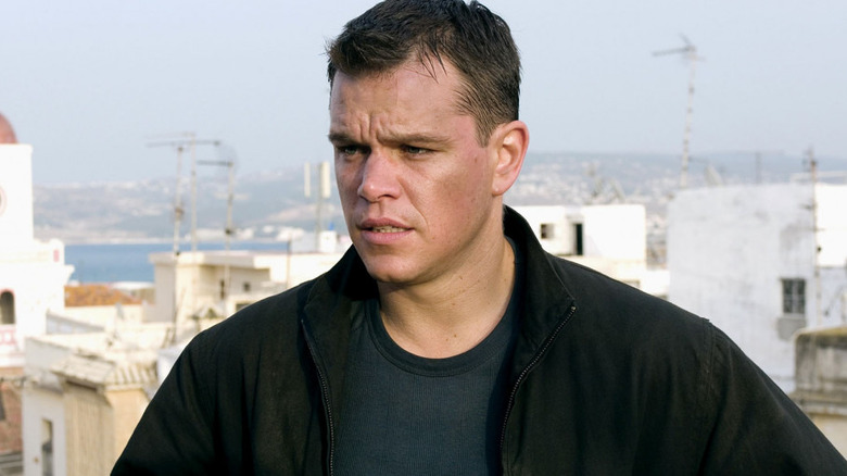 Matt Damon on rooftop