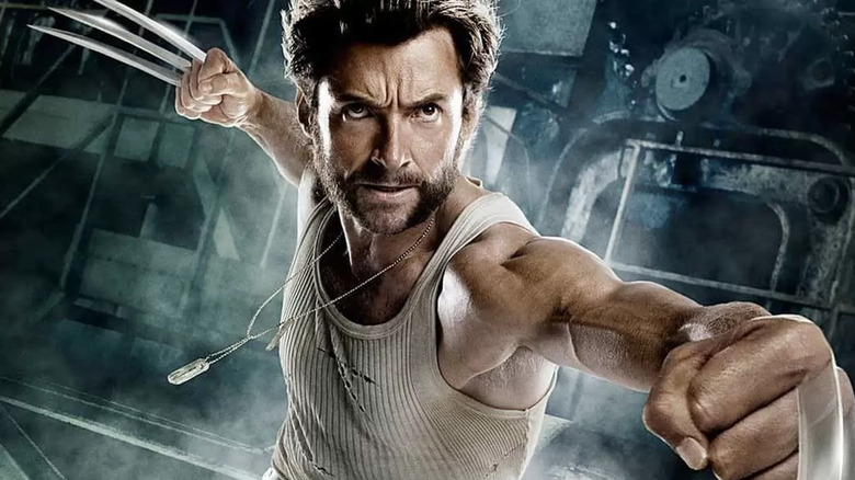 Wolverine leaping forward