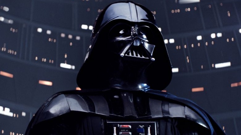 David Prowse as Darth Vader in "The Empire Strikes Back"