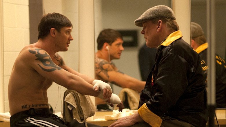 Paddy coaches Tommy in the mirror