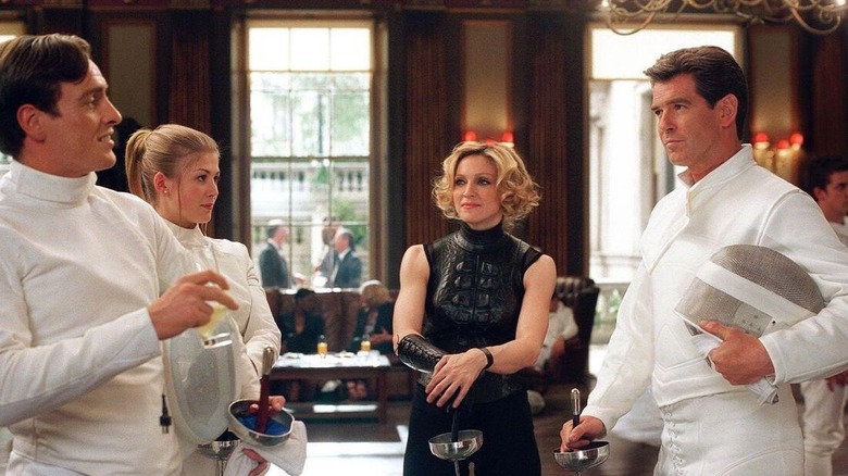 James Bond before a sparring match in Die Another Day (2002)