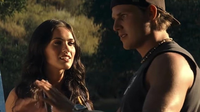 Mikaela argues with Trent in "Transformers" (2007)