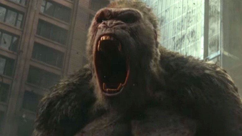 Ape monster roars in Rampage