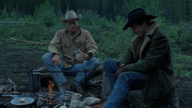 Heath Ledger and Jake Gyllenhaal in Brokeback Mountain (2005)