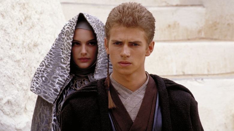 Anakin Skywalker protecting Padme