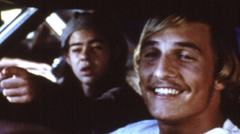 Rory Cochrane and Matthew McConaughey in Dazed and Confused