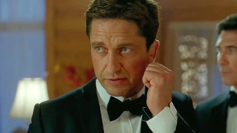 Mike talks in "Olympus Has Fallen" (2013)