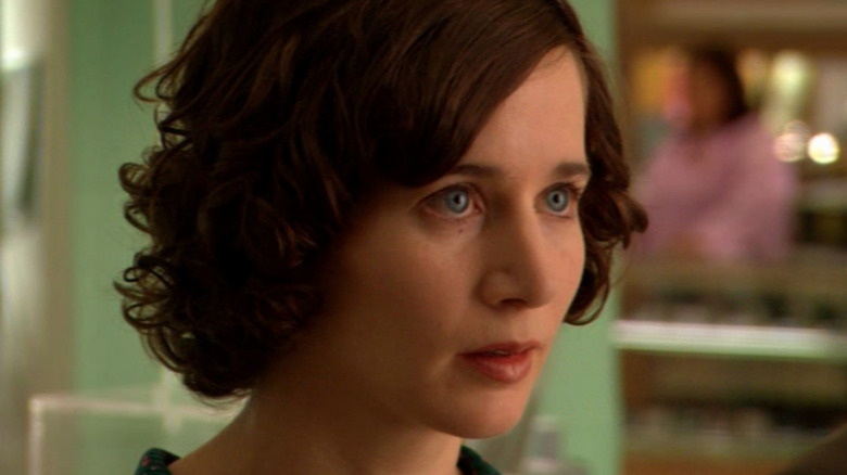 Miranda July looks intensely off camera