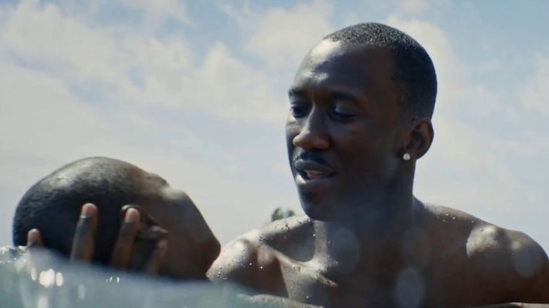 Chiron and Juan in water