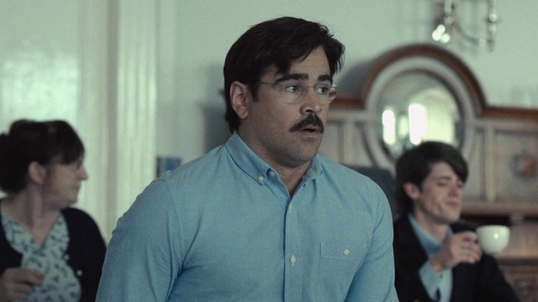 Colin Farrell looking uncomfortable