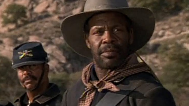 Buffalo Soldiers Danny Glover looks into distance